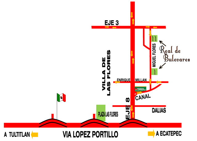 Ubicación Bulevares del Lago