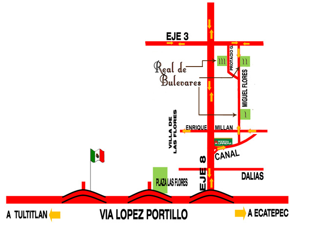 Ubicación Bulevares del Lago