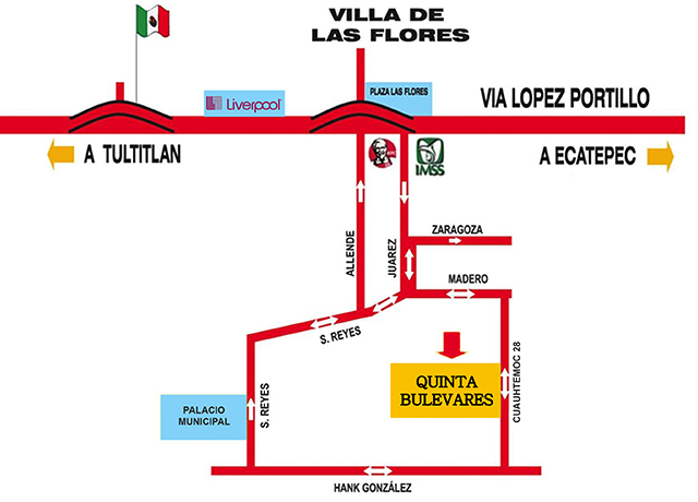 Ubicación Bulevares del Lago
